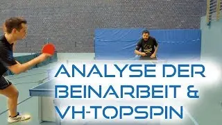 Übung mit detaillierter Analyse der Beinarbeit und VH-Topspin Tom | Tischtennis Helden