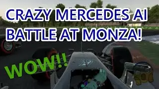 F1 2016 Gameplay - CRAZY MERCEDES AI BATTLE AT MONZA!