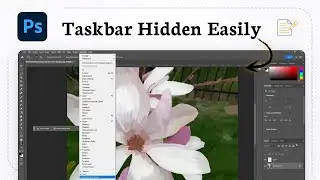 How to show or hide the contextual task bar in Photoshop