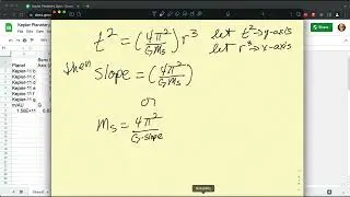 Kepler's 3rd Law