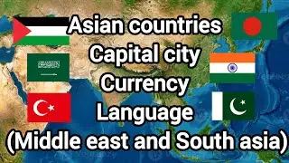 Some Asian countries Capital city, Currency, language|