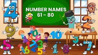 Number names| Number Names 61- 80| Number spelling | Learn Number |  #numbername@KidsLearning-o5k