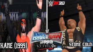 WWE SVR 2009 ATTITUDE ERA MOD - KANE (1999) VS STONE COLD - KANE DESTROY STONE COLD STEVE AUSTIN
