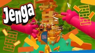 There's a GIANT Jenga Tower in Fall Guys?! | Fall Guys Creative Map Showcase by Sam Loves Gabe