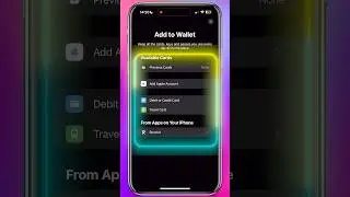 How to Add a Card to Apple Wallet on iPhone (Fast & Easy Tutorial) #shorts #shortvideo #iphone