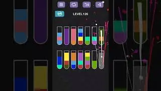 Water Sort Puzzle level 126 #games #gameplay