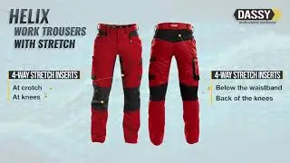D FX FLEX   DASSY Helix work trousers with stretch