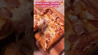 Cheesy Tortilla Pizza Hack &ndash; 5 Minutes ! 🔥 #breakfast #pizzahack #5minrecipe #tortillapizza