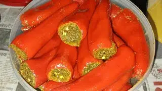 भरवा मिर्चा अचार 🌶️✨आसान, चटपटा और बेहद स्वादिष्ट 😍 ज़रूर ट्राय करें! #trending #cooking #viralvideo