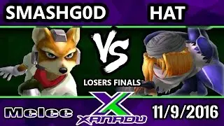 S@X 175 - SmashG0D (Fox) Vs. Hat (Sheik) - SSBM Losers Finals - Smash Melee