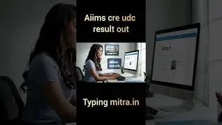 Aiims cre udc result out | aiims cre udc typing practice #shorts