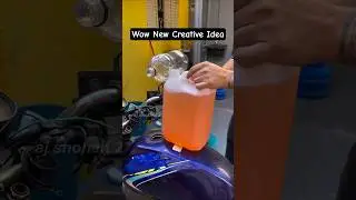 New Creative Idea with Bike Into Fuel Tank #shorts #bike #fuel #modified #newtoyou #ajshohan #oil