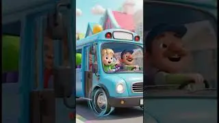 Wheels on the bus 🚎 Bus Ride Fun for Kids 🚍 Learn & Play with Champ and Robo.  #wheelsonthebus