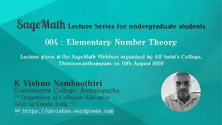 004 | SageMath | Elementary Number Theory