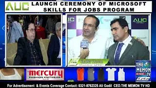 Shabbir Haroon Exclusive Reviews Regards Launch Ceremony Of Microsoft Skills For Jobs Program