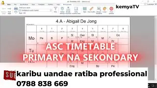 how to register or activate asc timetable