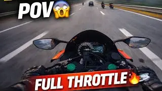 DRAG RACE POV 😱 Full Throttle Bike Top Speed on Highway 🔥