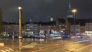 Timelapse of Stockholm at Night Sweden - 4K   #ytshorts #shorts