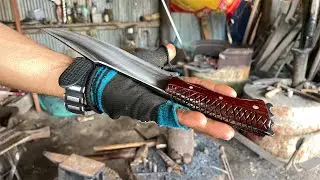 Full Process Of Knife Making By Cambodian Blacksmith