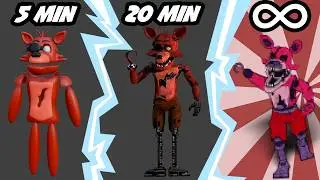 I modelled Foxy - 5 Minutes vs 20 Minutes vs Unlimited Time