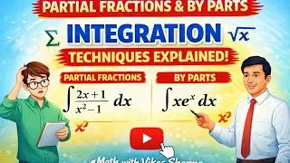 Integration Partial Fraction And Byparts Important Questions Math with vikas sharma #mathmatics 