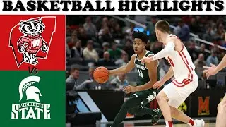 #18 Wisconsin Vs Michigan St Full Game Highlights NCAA Men's Basketball 2022/2023