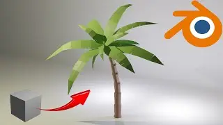 Modelando um COQUEIRO em low poly no Blender