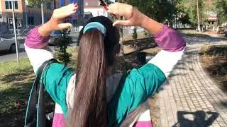 Thick ponytail. Mila longhair.
