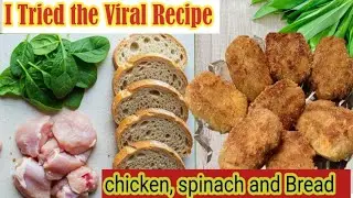 I Tried the Viral Chicken & Spinach Bread Recipe 😍 | Easy & Cheesy