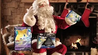 a wishful Christmas opening jirachi v box opening  #pokemon #pokemoncards #pokemonpackpulls