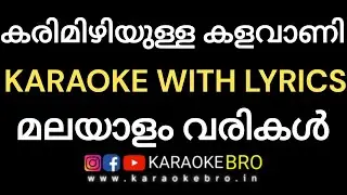 Karimizhiyulla kalavani song karaoke with malayalam lyrics by karaoke bro