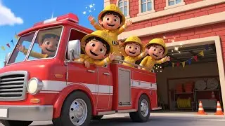 Fire Truck Alphabet Rescue Song for Kids | Learn Letters, ABC Nursery Rhymes & Baby Songs 🚒
