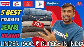 5 BEST STRAIGHT FIT JEANS BRAND IN INDIA UNDER 1500!!🔥😱 OMG! Look stylish on budget!