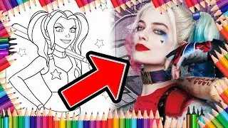 Coloring with Harley: Bringing the Clown Princess to Life