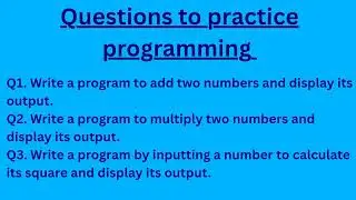 Some questions to practice programming in JAVA #icse