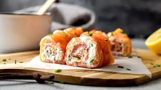 Простые кето-роллы с лососем [Быстрый низкоуглеводный обед]