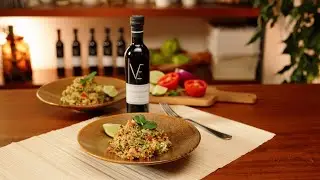 TABULE DE QUINOA CON QUESO FETA Y VINAGRETA DE MOSTAZA