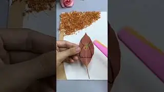 Leaves Art/doll making idea#leavesart#viral....