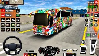 New Coach Bus Offroad Driving Transfer 3D : Coach Bus Simulator : Android Gameplay
