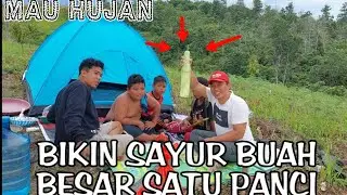 CAMPING ‼️MAKAN DAN MASAK BUAH TIMUN RAKSASA SATU PANCI #kalimantanpunya