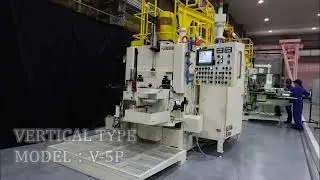 Nissei V-5P Rotary Carrier Vertical Double Disc Grinding Machine