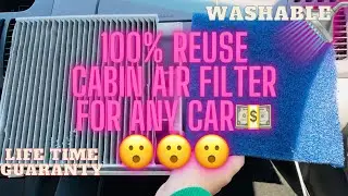 Never buy Car Cabin Air-filter( reusable/washable)