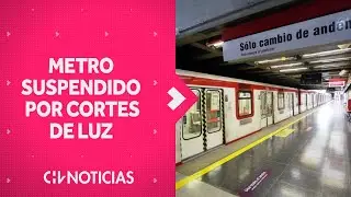 METRO SUSPENDIDO ante corte de luz masivo: Videos revelan momentos de apagón en andenes