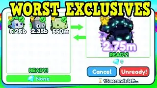 I Traded The *CHEAPEST* EXCLUSIVES In Pet Simulator X! (Roblox)