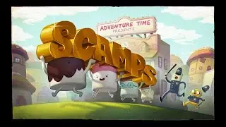 Adventure Time Title Card Painting Process - Scamps