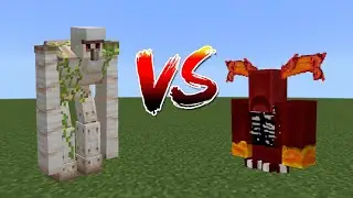 nether warden Vs mutant iron golem - Minecraft mob battle