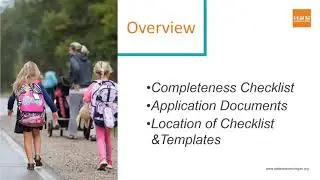 Safe Routes to School Application Completeness Checklist Video