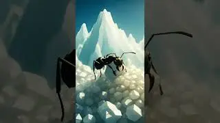 A cute ant crying because no one like 😟#animation #motivational