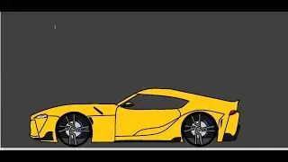HOW TO DRAW TOYOTA SUPRA CAR