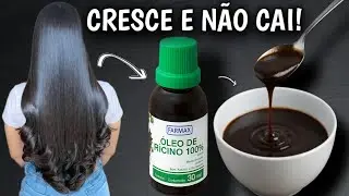 O CABELO CRESCE MUITO R&Aacute;PIDO E N&Atilde;O CAI COM APENAS 3 INGREDIENTES/ use antes de lavar o cabelo 